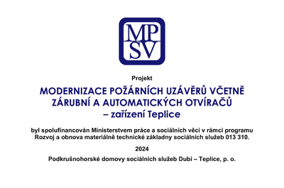 Modernizace požárních uzávěrů - Teplice